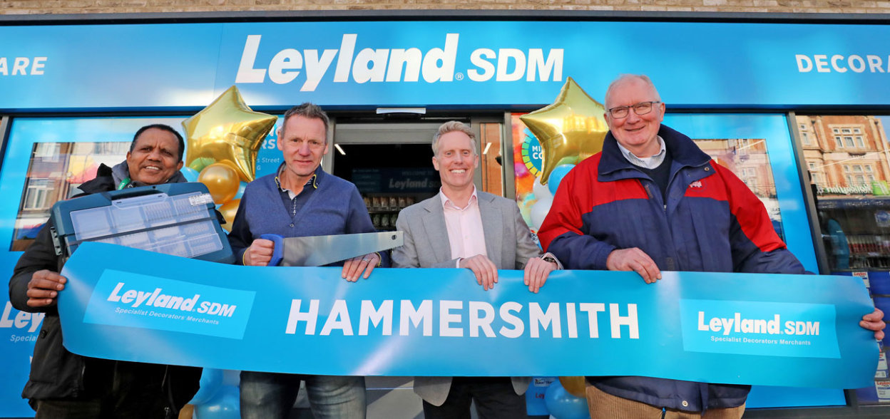 Signpost of Leyland SDM Supports Hammersmith Community