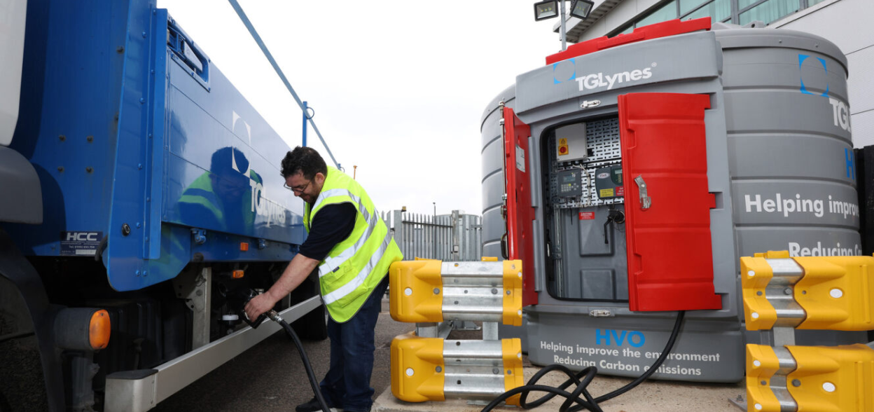 Signpost of TG Lynes Introduces HVO (hydrogenated vegetable oil)